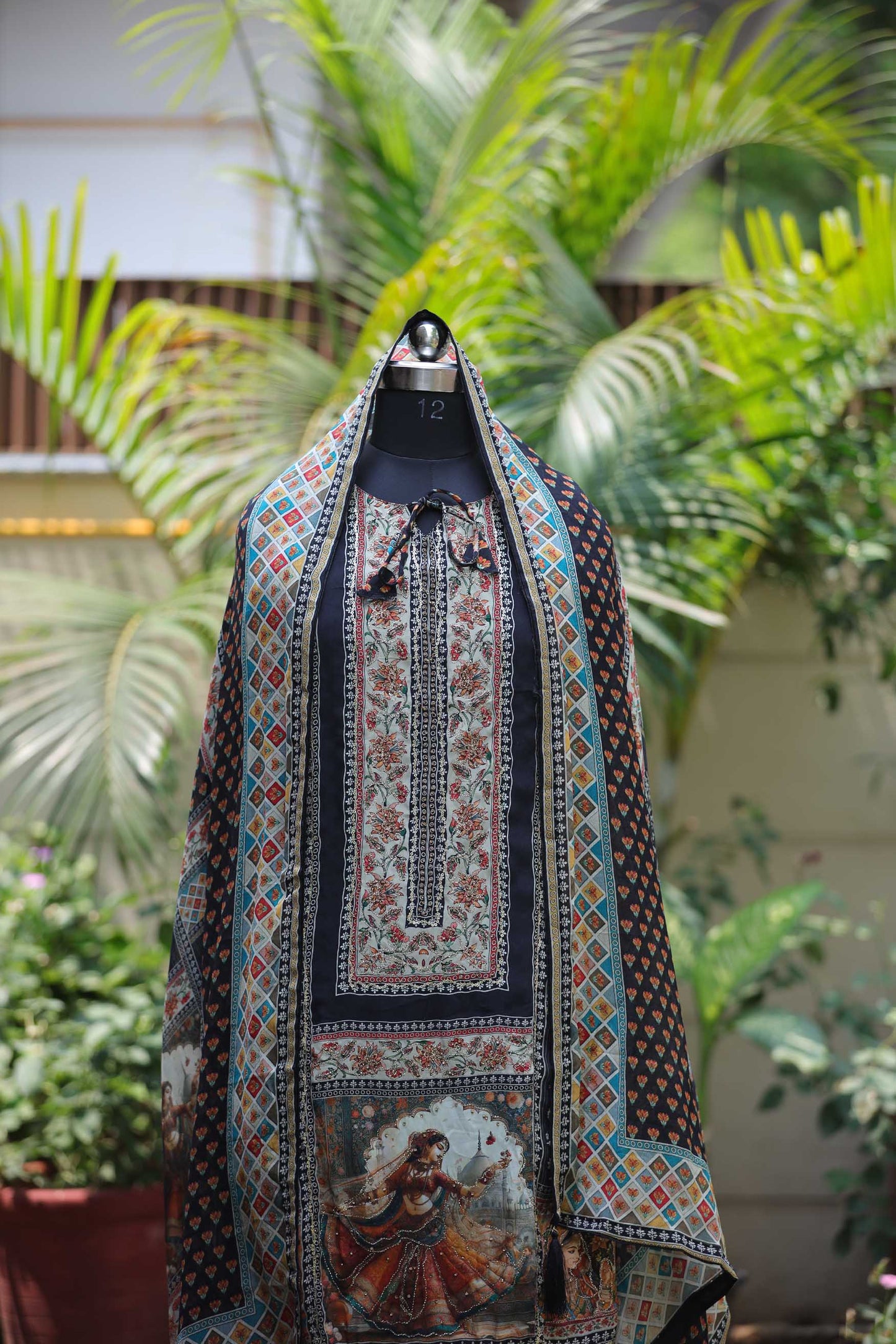 BLACK CREPE SUIT