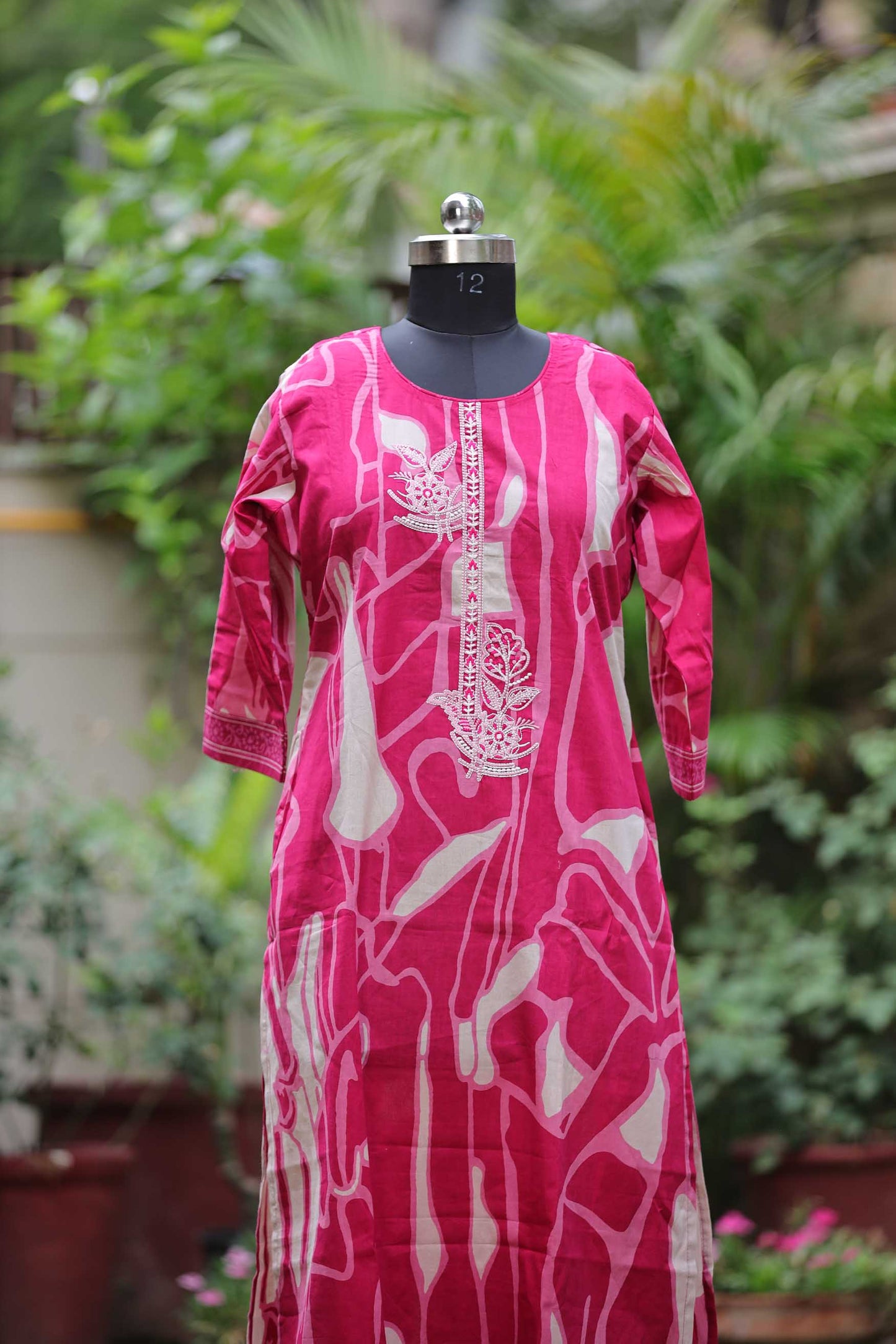 COTTON MAGENTA SUIT