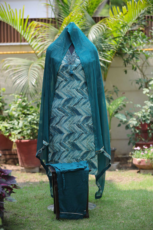 PEACOCK BLUE SUIT