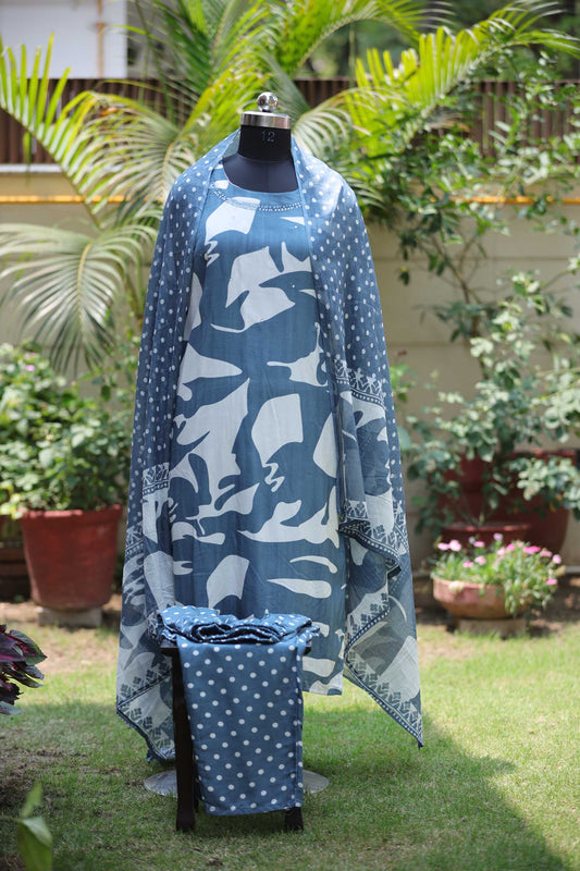POWDER BLUE COTTON SUIT