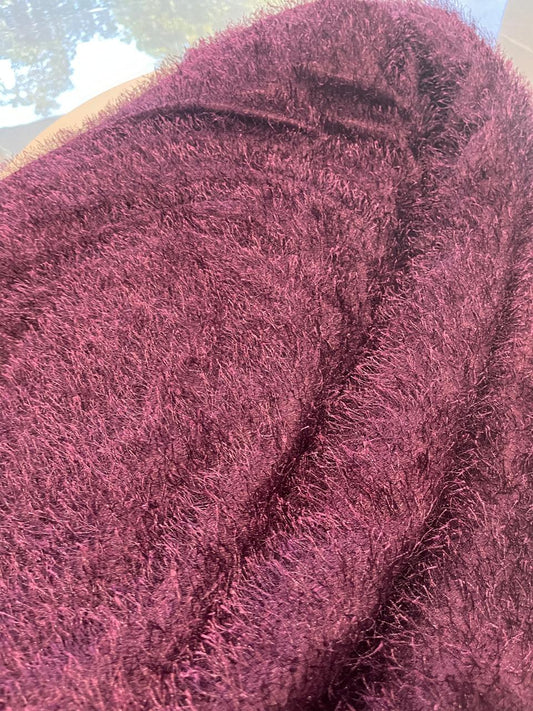 IMPORTED FUR WINE FABRIC