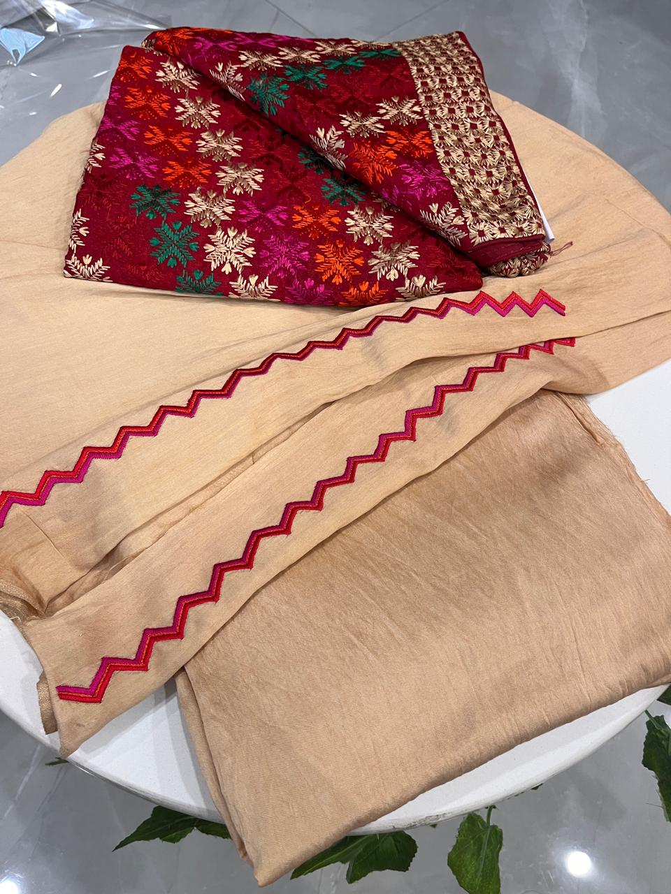 Phulkari with Booty's embroidery design