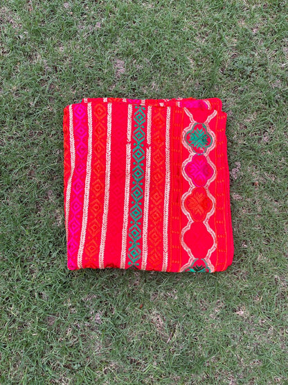 Phulkari with stripes design