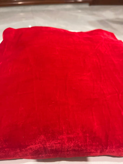 RED PLAIN VELVET