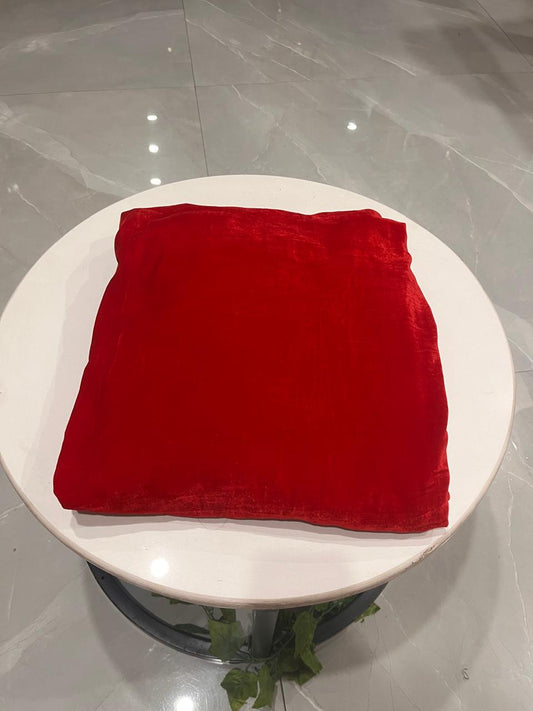 RED PLAIN VELVET